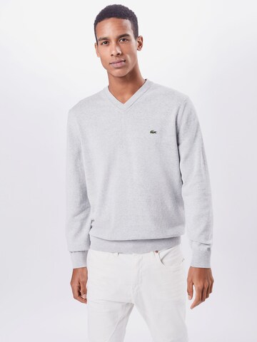 Coupe regular Pull-over LACOSTE en gris : devant