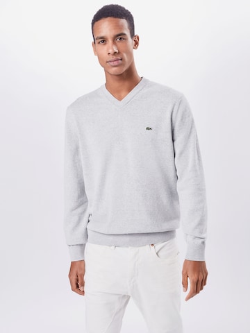 Coupe regular Pull-over LACOSTE en gris : devant