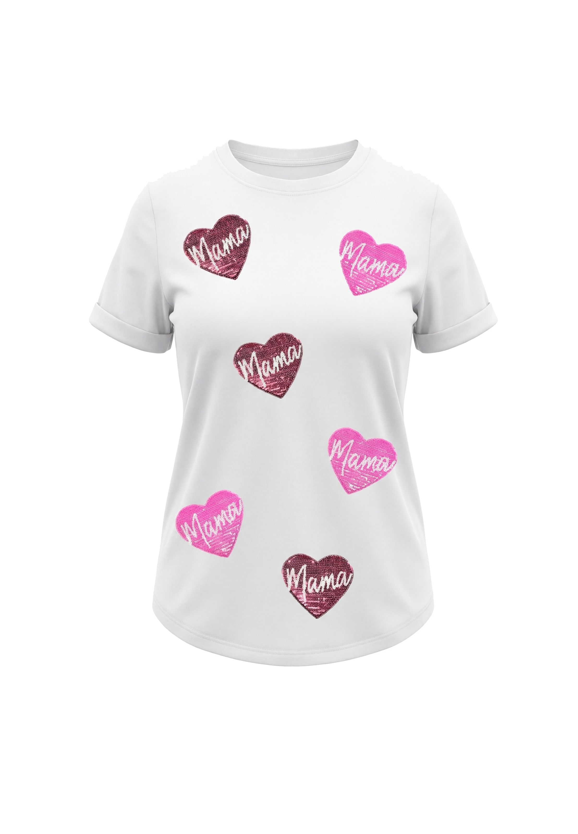 T-shirt usha BLUE LABEL en blanc : devant