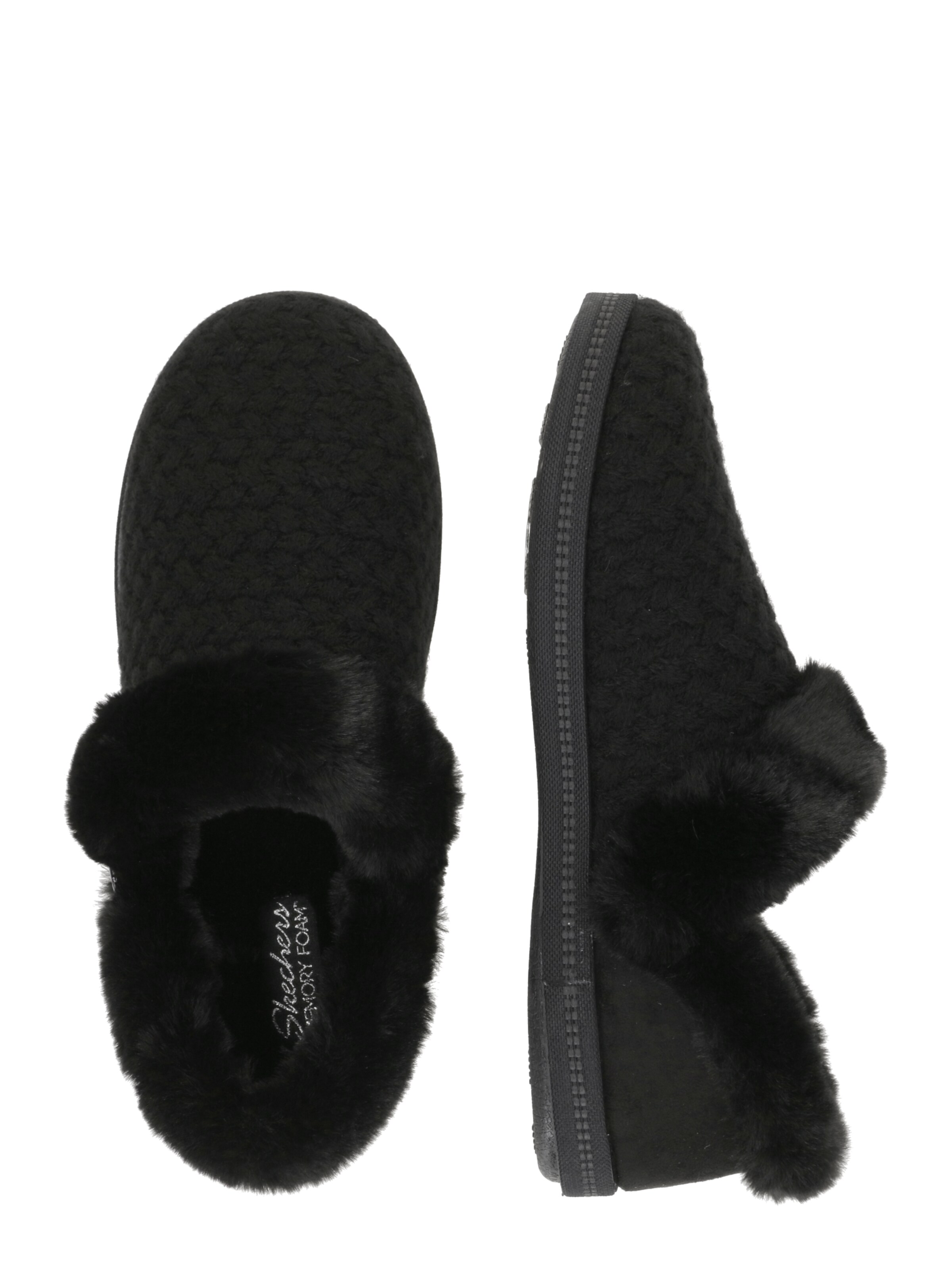 SKECHERS Házi cipő 'COZY CAMPFIRE' - fekete