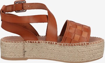 SHABBIES AMSTERDAM Strap Sandals in Brown