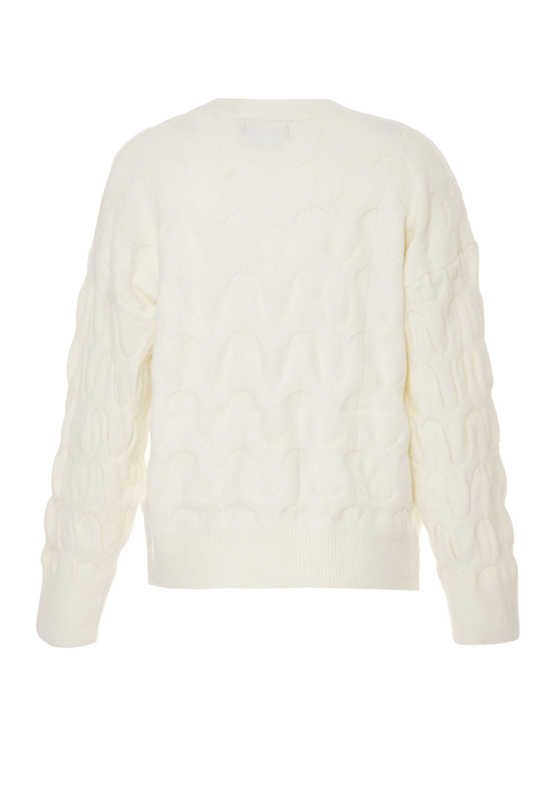 CARNEA Strickjacke in Weiß