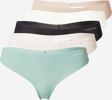 Calvin Klein UnderwearTanga gaćice - bež boja: prednji dio