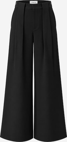 Wide Leg Pantalon millane en noir : devant