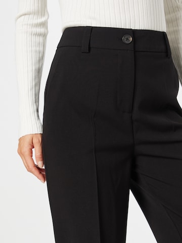 modström Szeroka nogawka Spodnie w kant 'Anker' w kolorze czarny