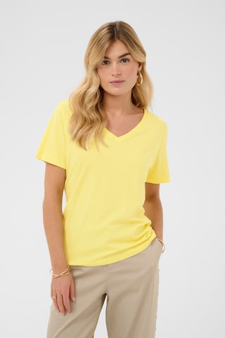 Cream T-Shirt in Gelb: Vorderseite
