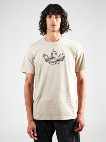 ADIDAS ORIGINALS Футболка 'Outline' в Бежевый: спереди