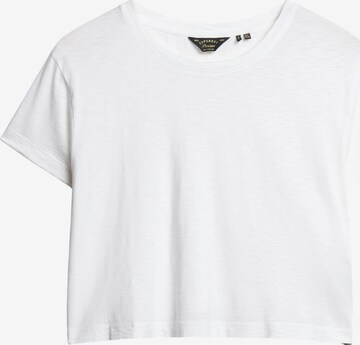 T-shirt Superdry en blanc : devant