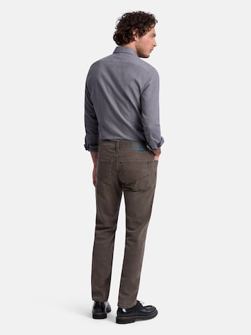 PIERRE CARDIN Slimfit Jeans 'Lyon' in Braun