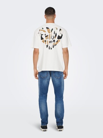 Only & Sons T-Shirt 'SHANS' in Weiß