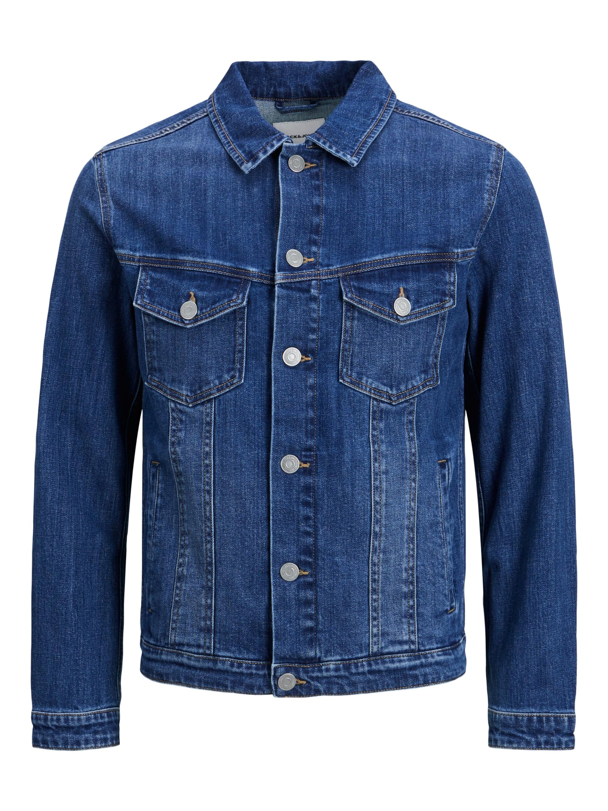 JACK & JONES Демисезонная куртка 'Alvin' в Синий: спереди