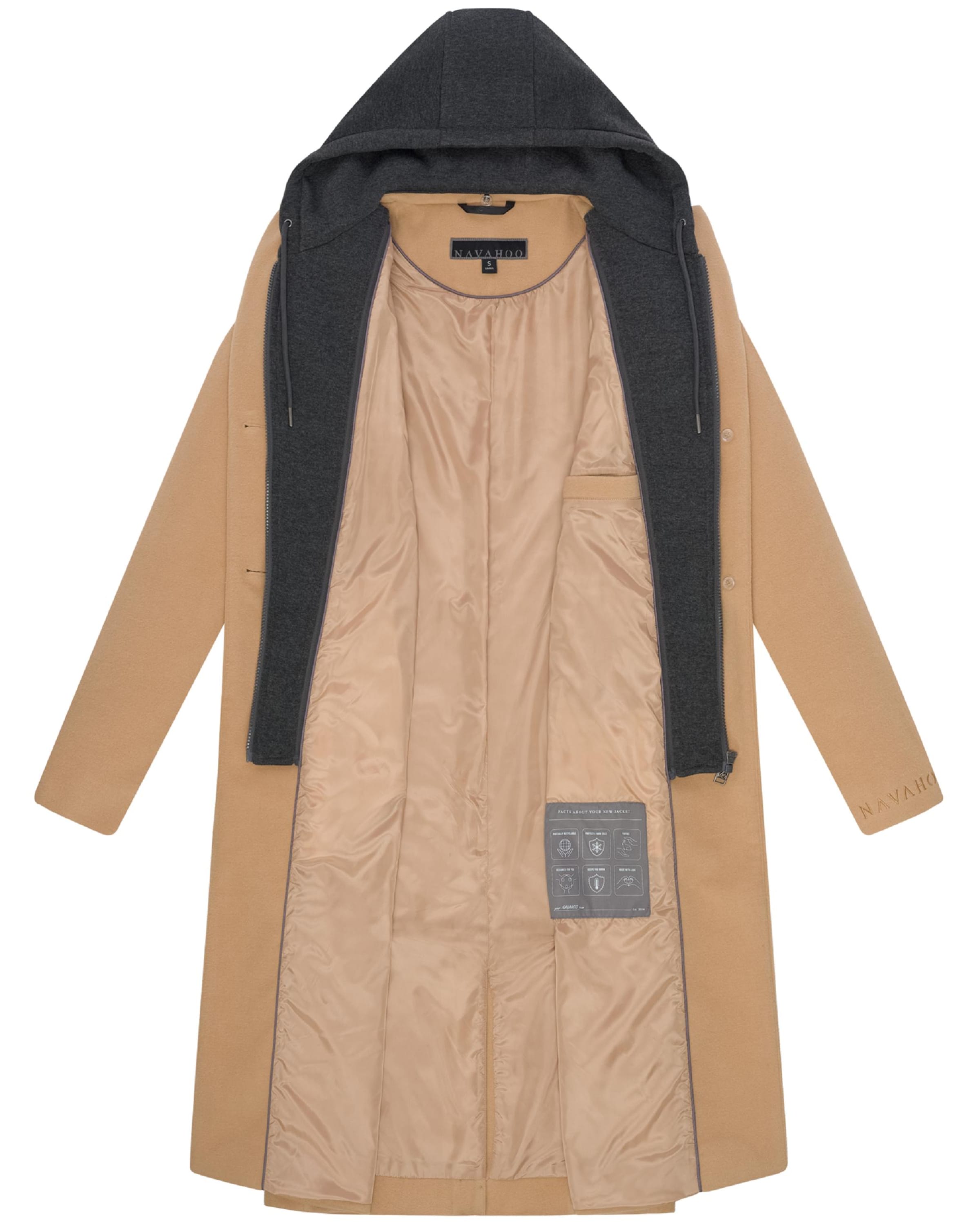 Palton de primăvară-toamnă 'Kekstraum 14' de la NAVAHOO pe maro