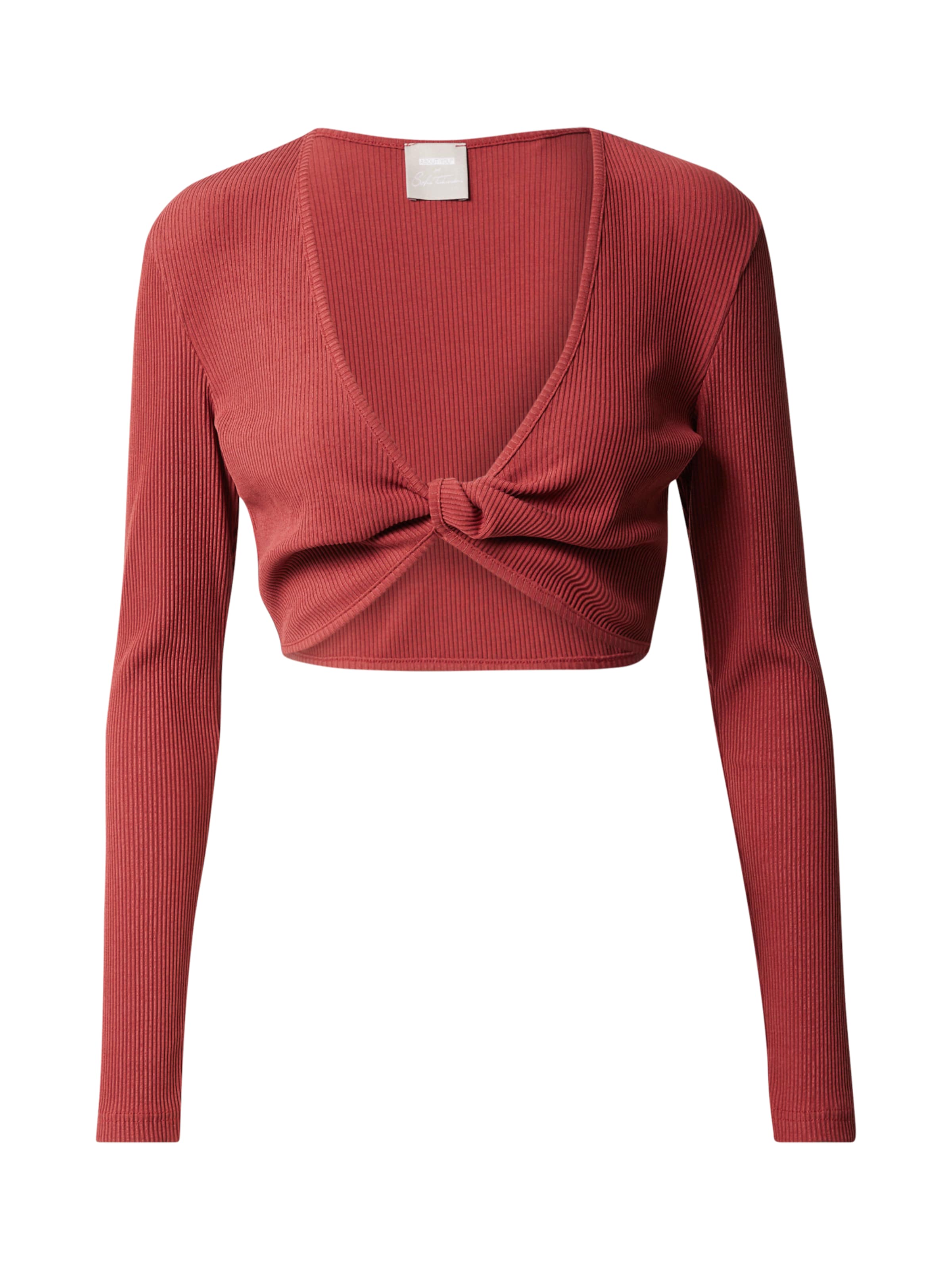 brūns ABOUT YOU x Sofia Tsakiridou T-Krekls: no priekšpuses