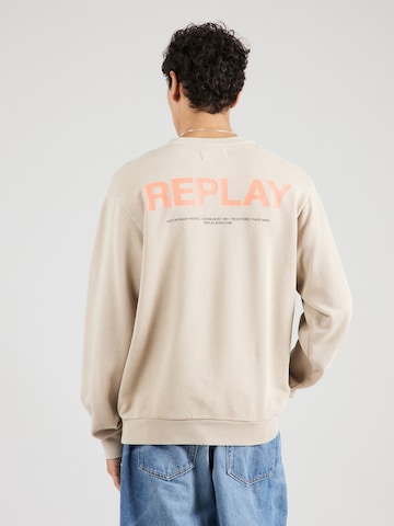 REPLAY - Sweatshirt em bege