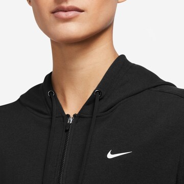 NIKE Sweatjacke 'ONE' in Schwarz