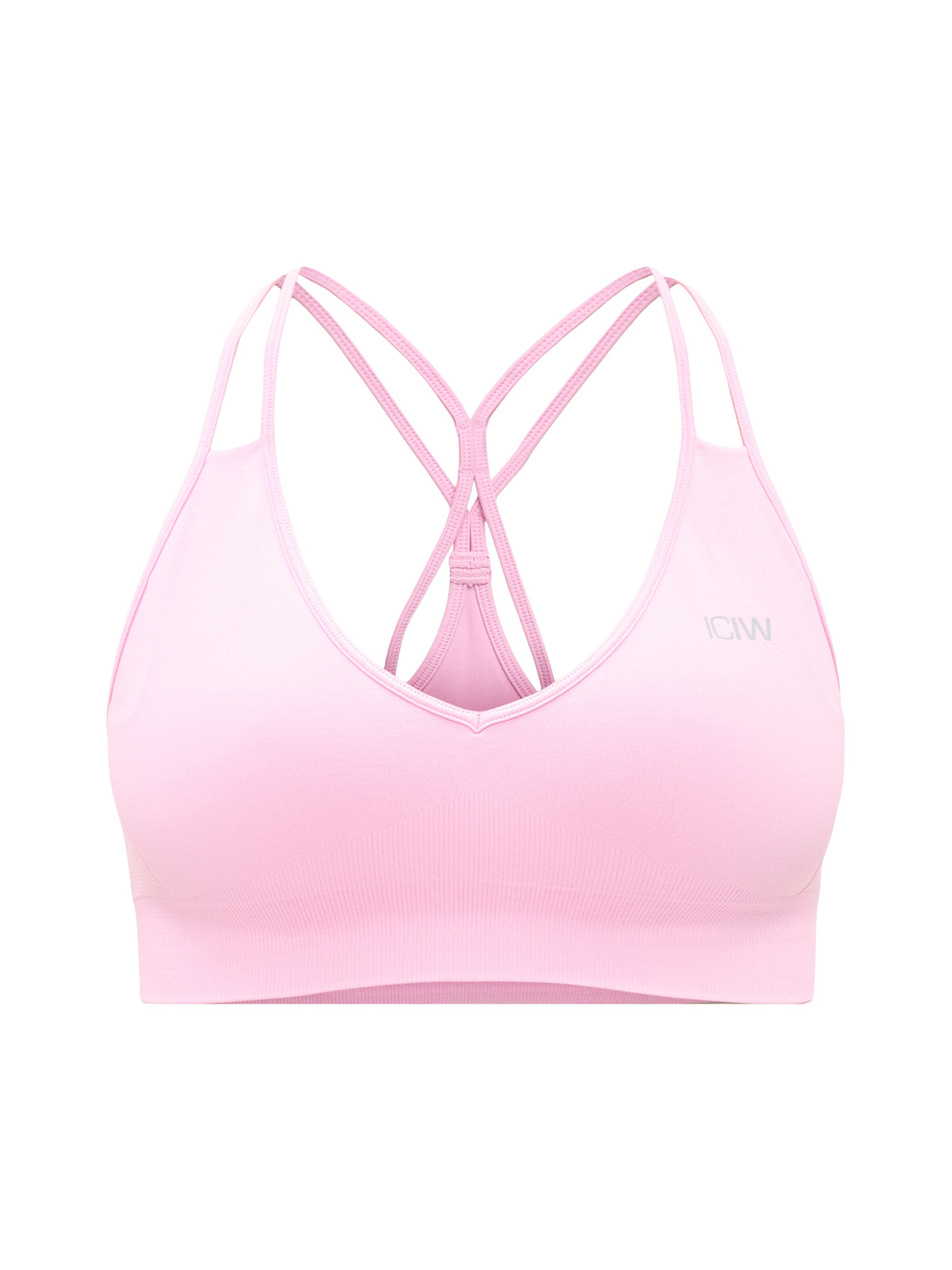 ICANIWILL Bustier Športni nederček 'Define Seamless' | roza barva: sprednja stran