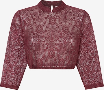 STOCKERPOINT Klederdracht blouse 'Celine' in Rood: voorkant