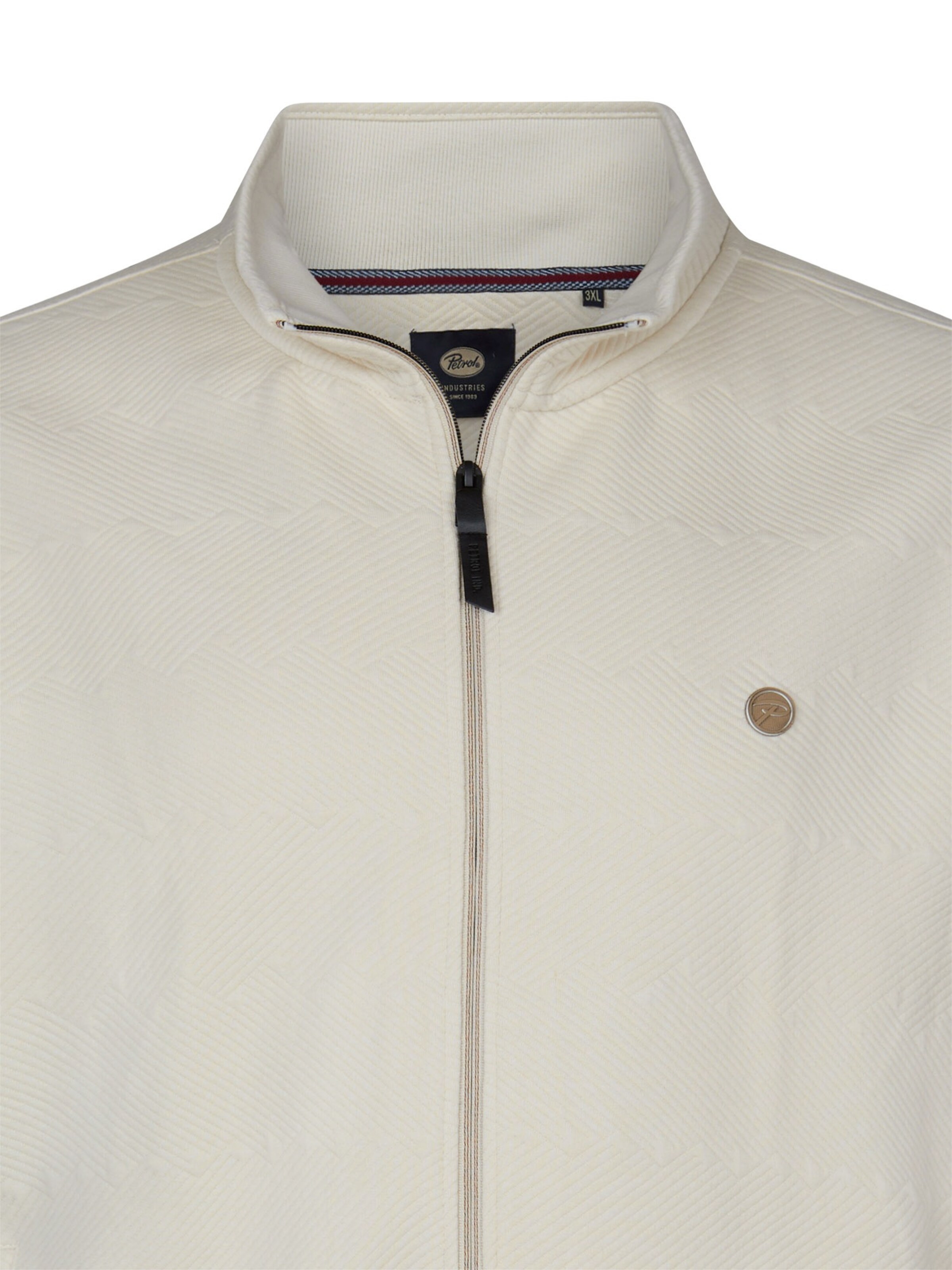 Petrol Industries Кофта на молнии в Белый