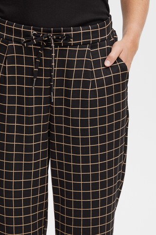 Fransa Regular Pleat-Front Pants 'Blenda' in Black