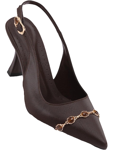Limoya Slingpumps 'Raina'‌ in Braun: Vorderseite