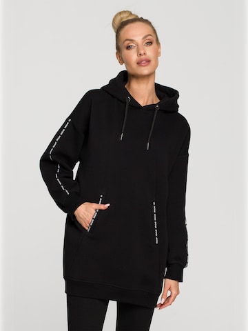 made of emotion Sweatshirt 'M696 ' in Schwarz: Vorderseite