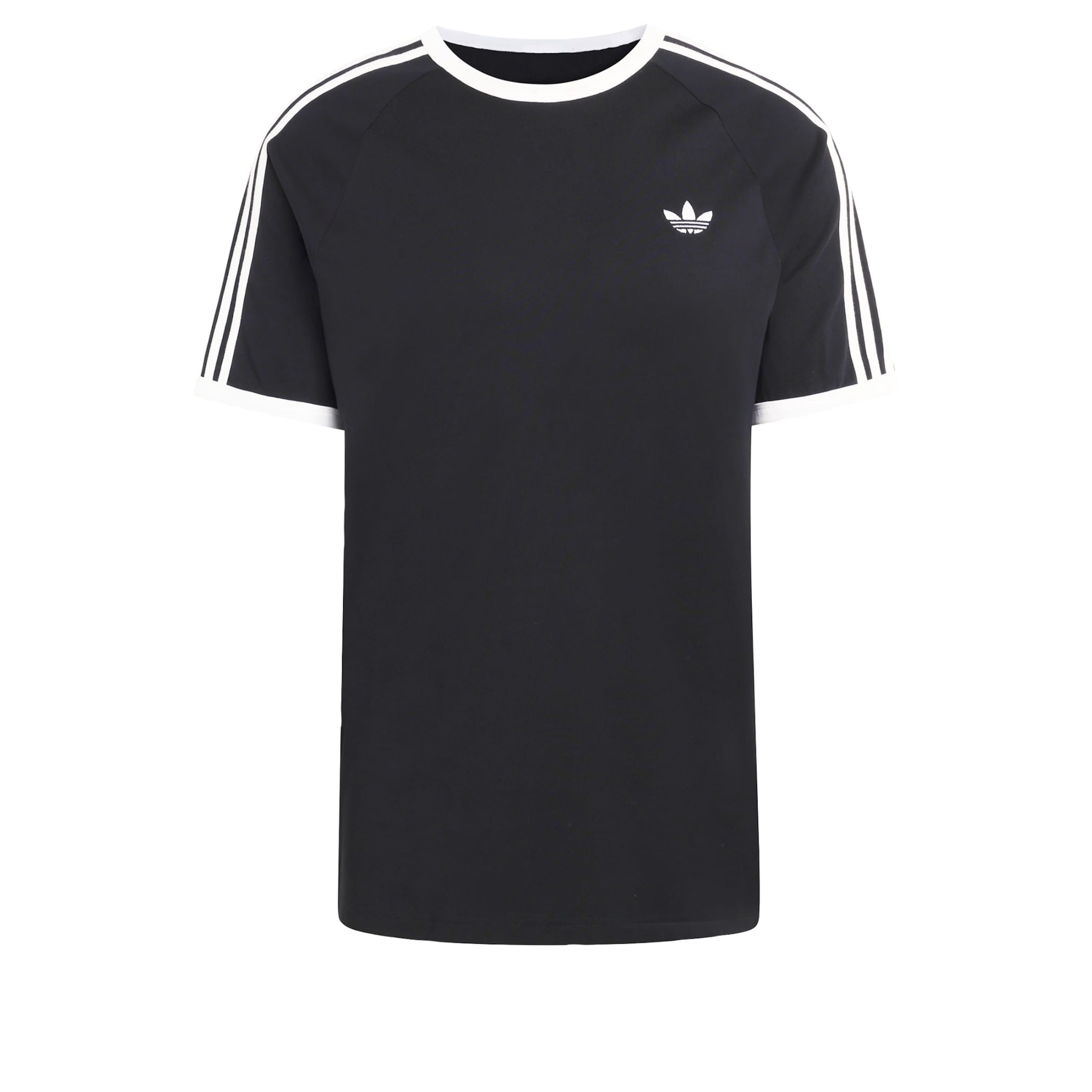 ADIDAS ORIGINALS Shirt '3-STRIPES' in Zwart: voorkant