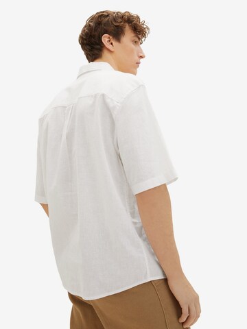 TOM TAILOR DENIM - Comfort Fit Camisa em branco