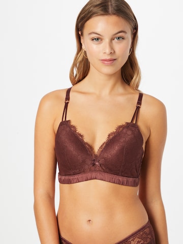 LingaDore Triangle Bra in Red: front