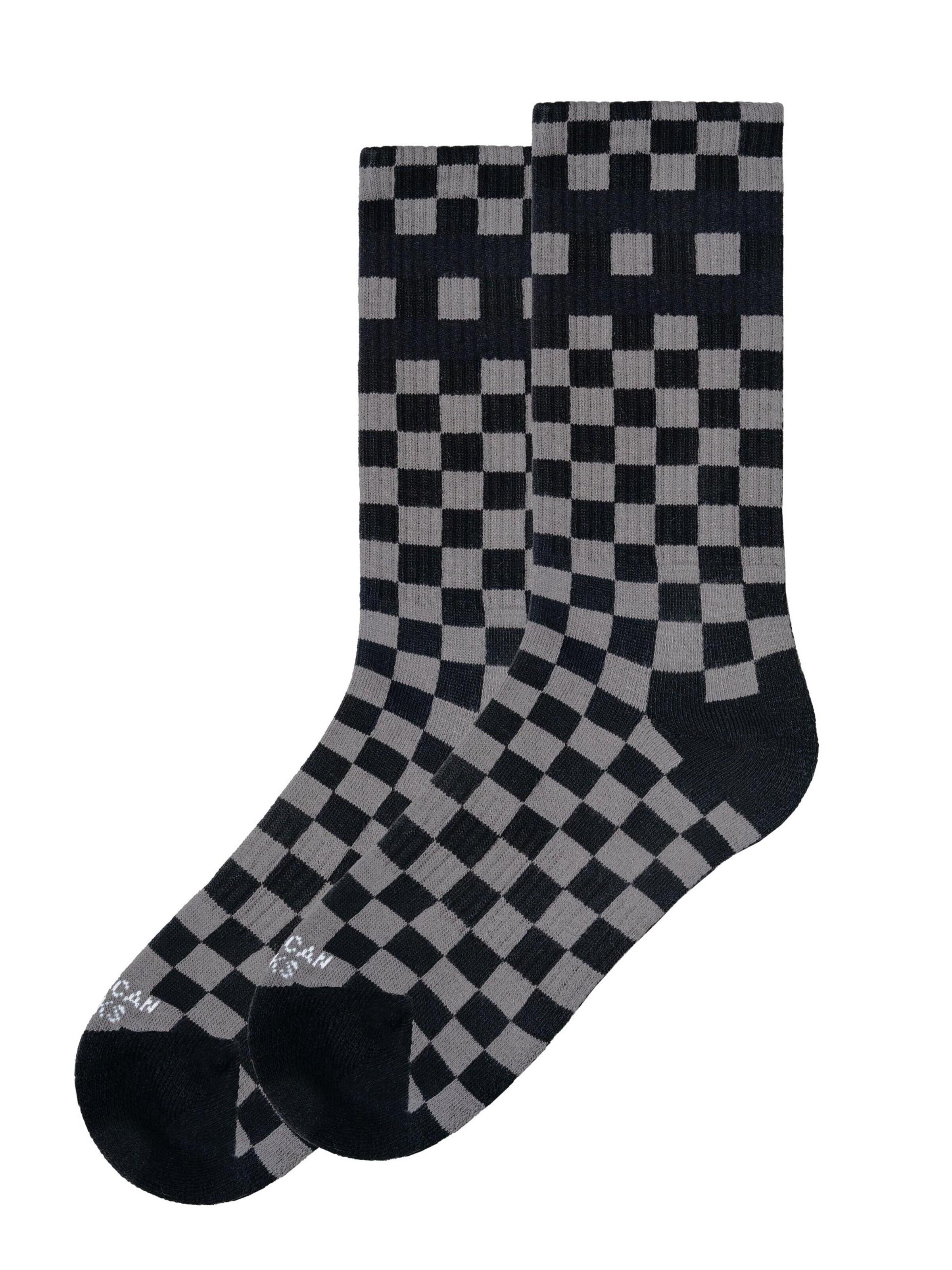 American Socks Socks 'Checkerboard' in Black: front