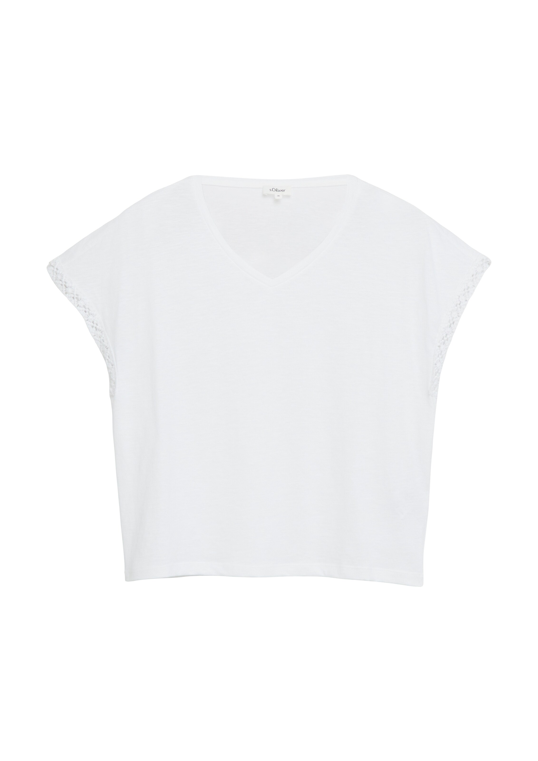 s.Oliver Shirt in Wit: voorkant