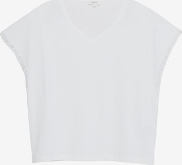 s.Oliver Shirt in Wit: voorkant