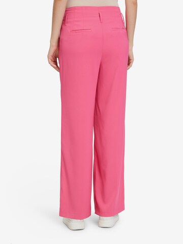 Betty & Co Loose fit Pleat-Front Pants in Pink