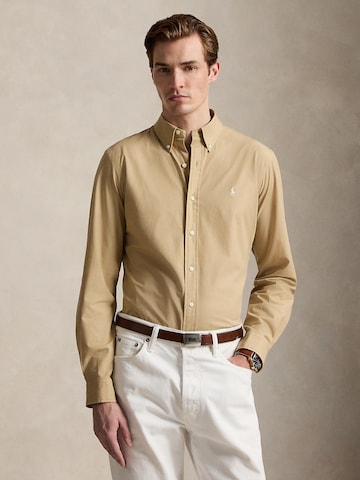 Polo Ralph Lauren Slim fit Srajca | zelena barva: sprednja stran