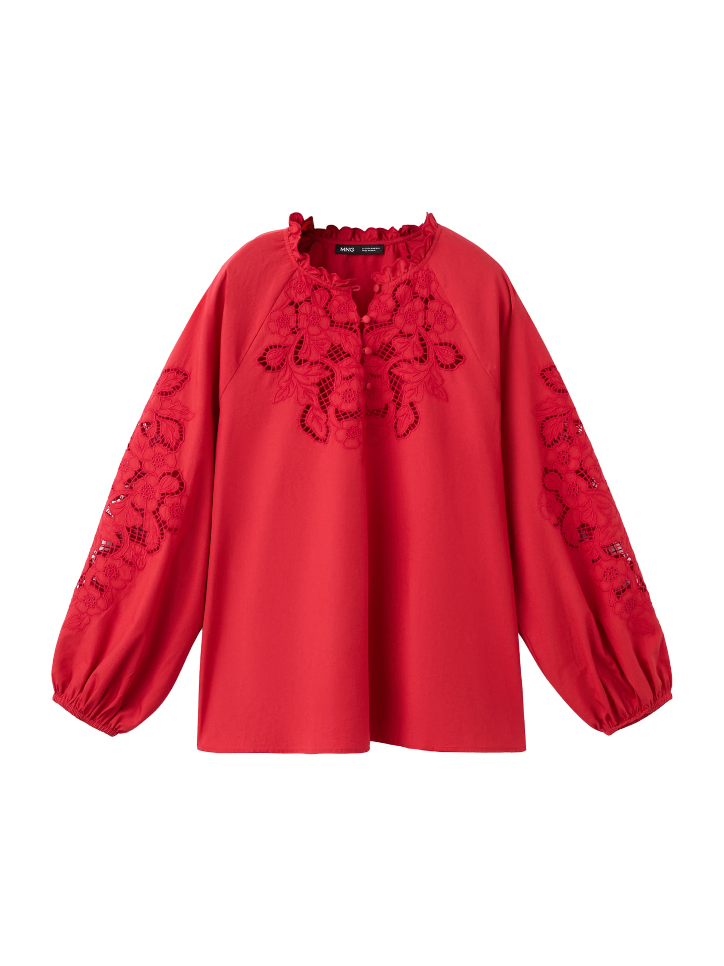 MANGO Blúzka 'BETTY' - Červená: predná strana