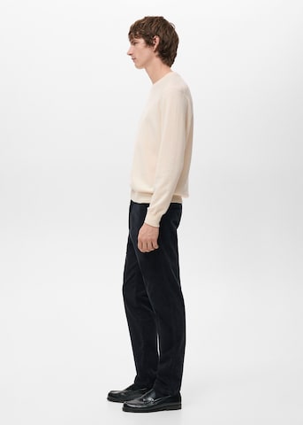 MANGO MAN Slim fit Pants 'Berdam' in Blue