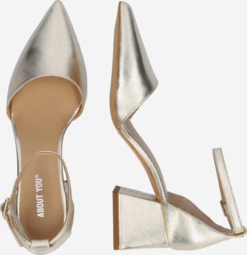 ABOUT YOU Slingpumps 'Jana' in Goud