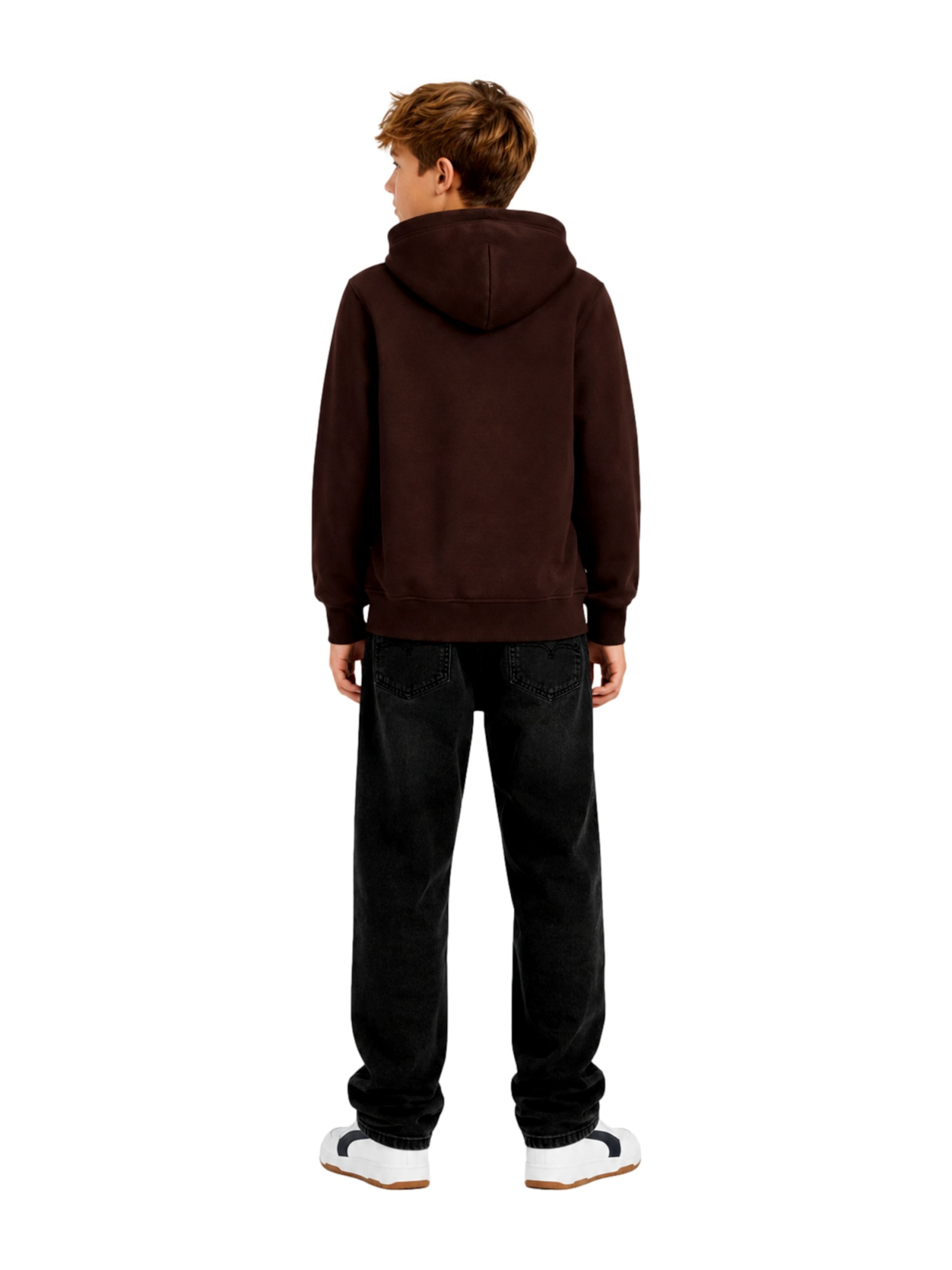 Jack & Jones Junior - Casaco em moletão 'JORNorrebro' em castanho