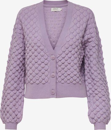 Cardigan ONLY en violet : devant