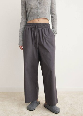MANGO Pyjamahose 'Terci' in Grau: Vorderseite
