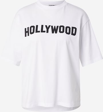 balta Noisy may Marškinėliai 'NMMILLIE HOLLYWOOD': priekis