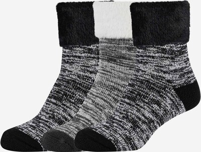 camano Socken in schwarz / schwarzmeliert / weiß, Produktansicht