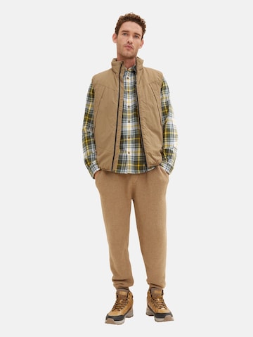 Bottines à lacets TOM TAILOR en marron