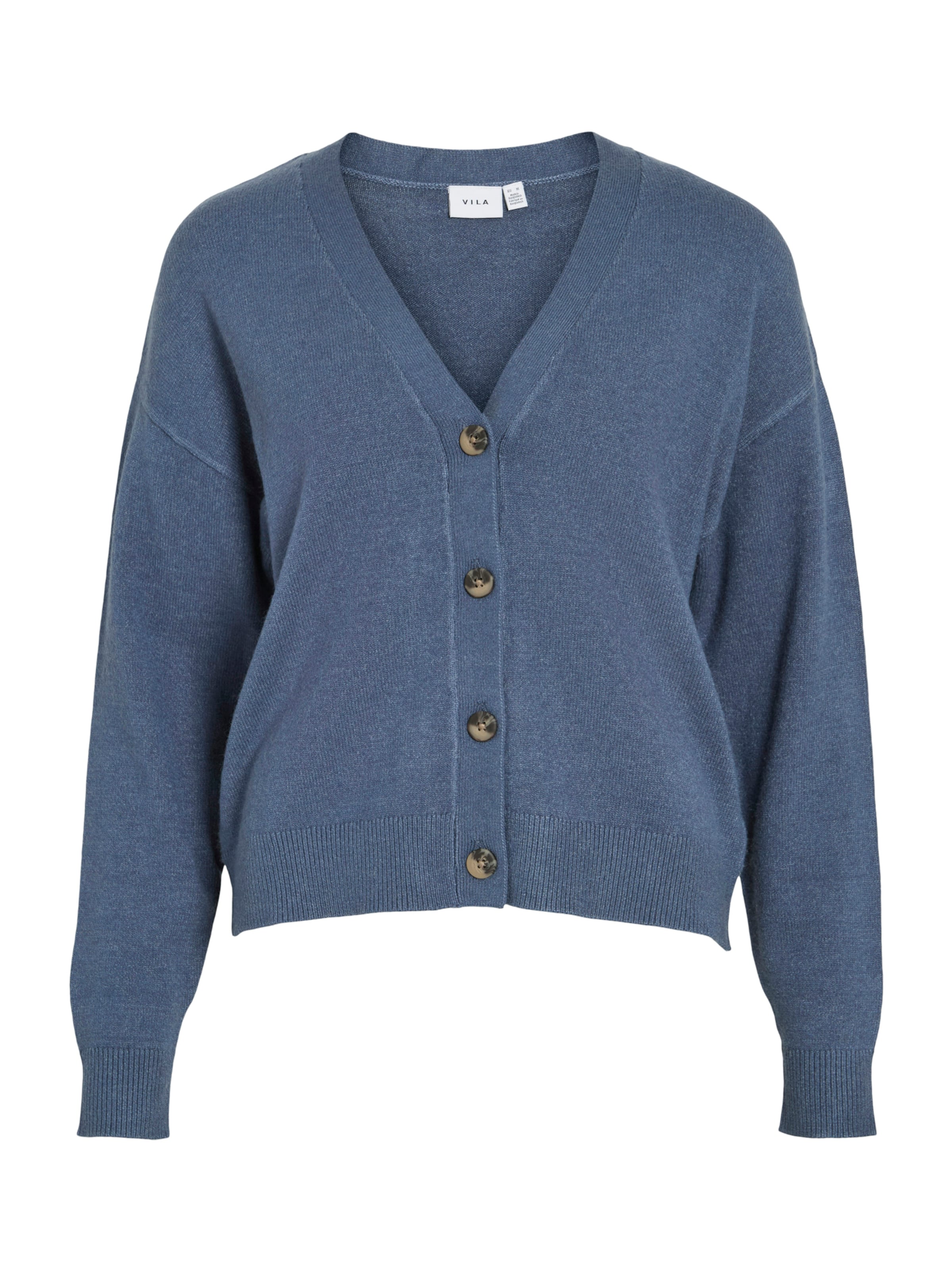 VILA Strickjacke 'VIRIL' in Blau: Vorderseite