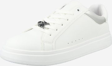 Calvin Klein Jeans - Sapatilhas 'MANHATTAN' em branco: frente