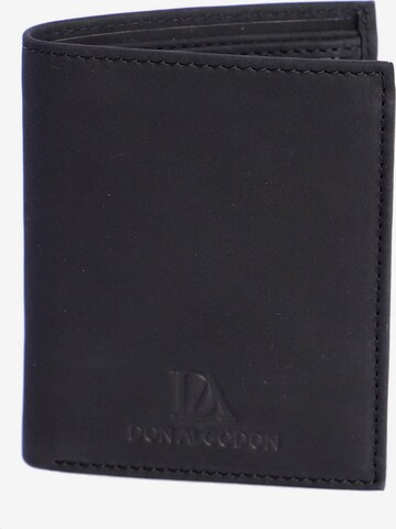 Don Algodon - Cartera 'Cartera para hombre Nicolás de piel con protección RFID' en negro: frente