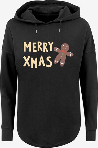 F4NT4STIC Sweatshirt 'Gingerbread Lebkuchen' in Schwarz: predná strana