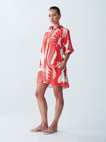 Abito camicia 'Nessa' di St MRLO in rosso