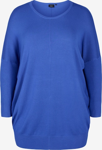 Zizzi Pullover 'CARRIE' in Blau: predná strana