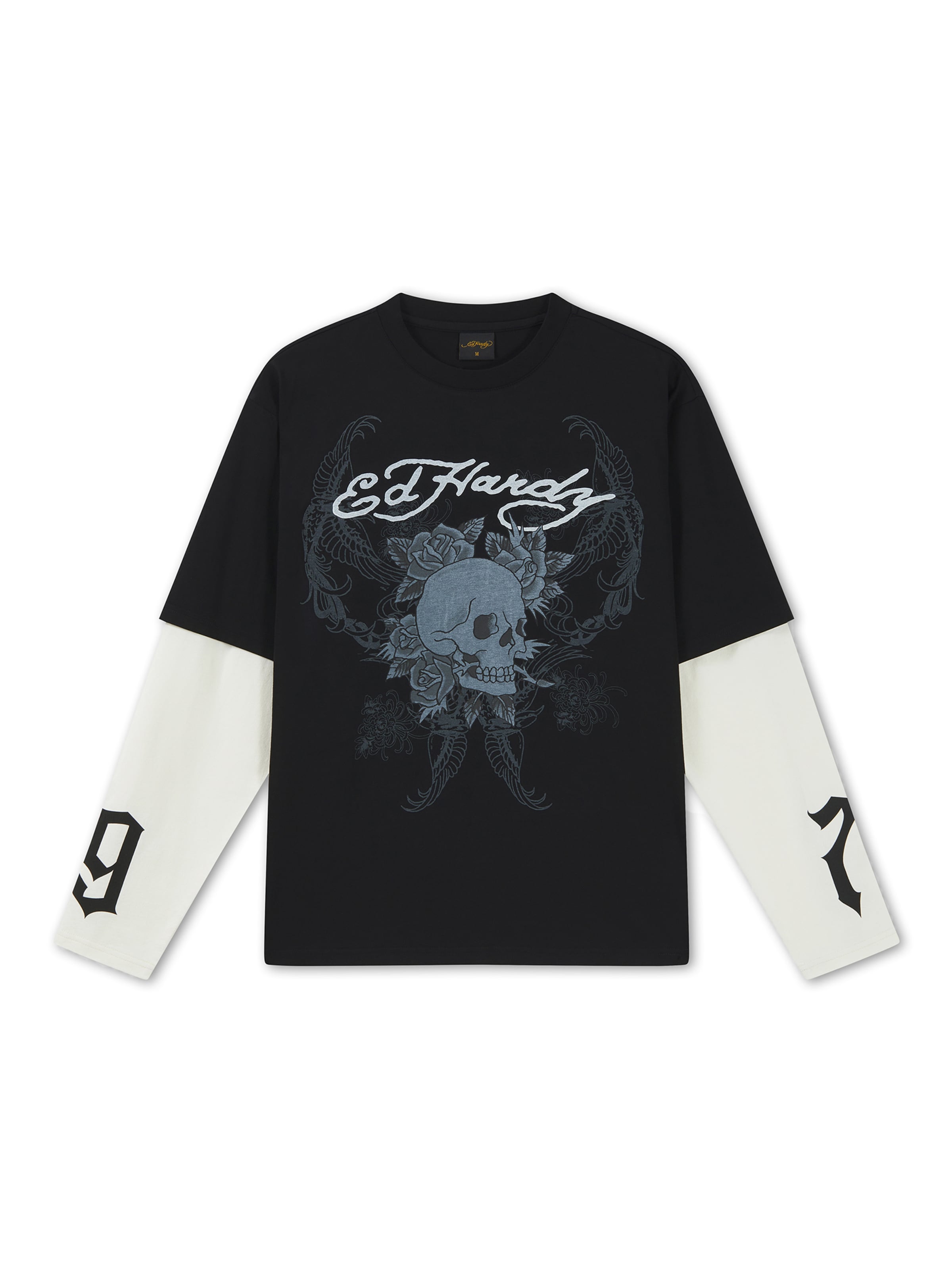 Ed Hardy Tričko '1971 Skull' - Čierna: predná strana
