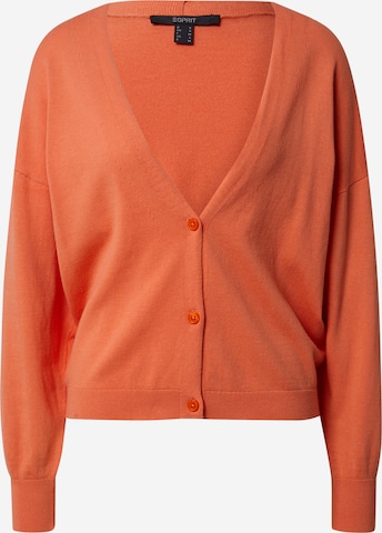 Cardigan ESPRIT en orange : devant